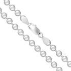 Sterling Silver Ball Bead Chain Necklace 
