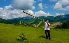 NEW Trembita Wooden Wind Gutsul Musical Instrument Ukrainian Largest in World