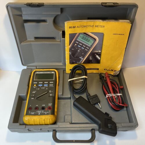 Read! Fluke ET-88 DMM Digital Multi Meter Automotive Meter Kit In Case Mac Tools