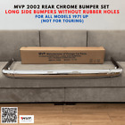 MVP BMW 2002 Rear Chrome Bumper, Long Bumpers for 71' up, W/ 2PC Euro Tag Lamps (For: BMW 2002)