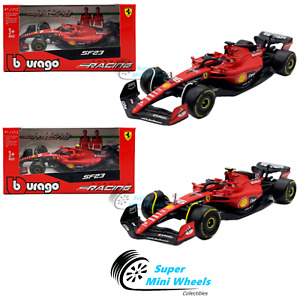 Bburago 1:43 F1 Ferrari Racing SF-23 2023 #16 & #55 Formula Racing