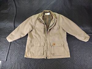Vintage Carhartt Jacket Adult XXL Beige Cotton Workwear Distressed Duck Mens