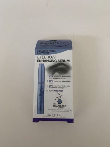 RapidBrow Eyebrow Enhancing Serum - 3mL (0.1 oz) - Exp: 10/2026 - New in Box