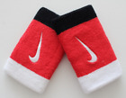 Nike Swoosh Doublewide Wristbands Adult White/University Red/Black