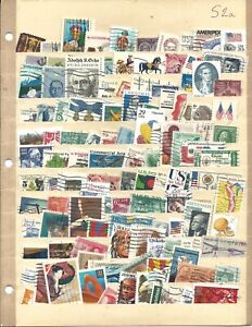 New Listing120  USA, all different used stamps (no duplicates)! FREE USA SHIPPING!