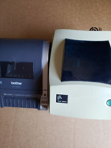 Zebra TLP 2844 + Brother QL-1060N Thermal Label USB Printer