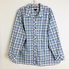Talbots Woman Shirt Size 3X Button Up 100% Cotton Plaid Long Sleeve Blouse Top