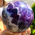 1.61LB rare high quality purple dream Amethyst crystal ball treatment ball  N95