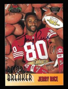 New ListingJerry Rice 1993 Topps Stadium Club Autograph Members Only Auto 49ers HOF Auto SP