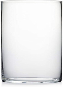 WGV Quality Thick Tall Clear Cylinder Glass Vase, 3