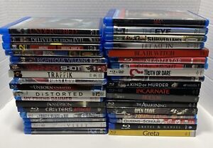 Blu-Ray Movie Lot 35 Titles Mostly Horror Thriller Action Blair Witch Let Me In