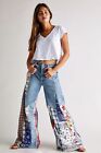 New Free People Cortez Pieced Jeans Size 24