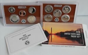 2020 S US Mint ANNUAL 10 Coin Proof Set with Box and COA there is NO W Nickel