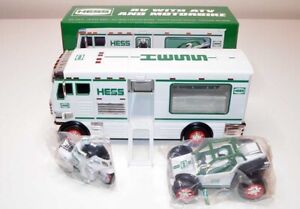 New Hess 2018 Truck - RV with ATV and Motorbike w/Loading Ramp & Lights