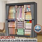 Portable Clothes Storage Non-woven Fabric Holder Closet Shelves Wardrobe Rack