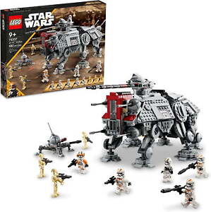 LEGO Star Wars AT-TE Walker 75337 Poseable Toy, Revenge of the Sith Set, Gift fo