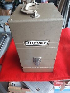 CRAFTSMAN CIRCA 50'S CROWN LOGO/METAL POWER TOOL BOX-NO TOOLS/EXCELLENT SHAPE