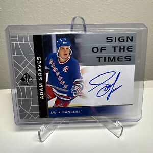 New Listing2022-23 SP Authentic Sign Of The Times Auto Adam Graves New York Rangers