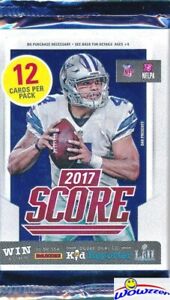 2017 Score Football Factory Sealed Retail Pack-12 Cards w/3 RCs! Mahomes RC Year