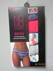 No Boundaries Women's 5-Pair Bikini Cotton Stretch Underwear Size M (7-9)