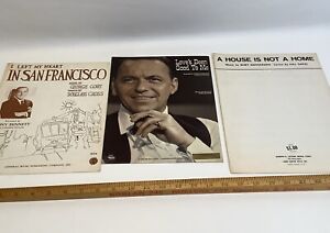 Vintage Sheet Music Lot of 3 1960s (2) 1954 (1) Bennett, Sinatra, &  Bacharach*