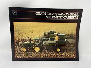 1986 John Deere Grain Carts Wagon Gear Implement Carriers Farming Sales Brochure