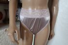 Vintage Myonne Nylon Panty Second Skin Satin Lilac Lace Band Made in USA Size 7