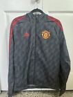 Adidas Manchester United FC Black Track Jacket Top HE6650 Men's Sz Small NWT $90