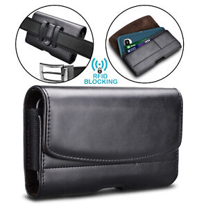 Cell Phone Holster Belt Clip Loop Pouch Leather Wallet Case for iphone Samsung