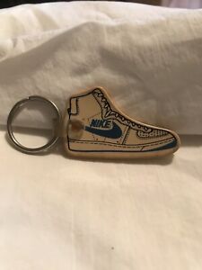 Vintage Nike Tennis Shoe Key Chain Nike High Top Shoe Blue Swoosh
