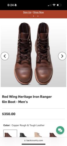 Red Wing Shoes 8085 Iron Ranger Men's Boot - Brown