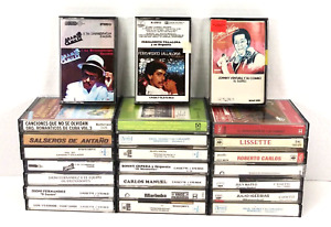 Lot of 24 Latin Cassette Tapes 1970's - 1980's Johnny Ventura Merengue +More VGC