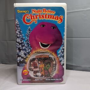 New ListingBarney's Night Before Christmas VHS 1999 BJ Baby Bop Children Entertainment