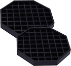 Happy Reunion Drip Trays 6 Coffee Countertop Octagon Drip Tray Black Plastic Cof