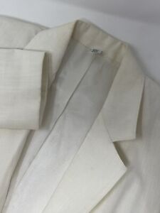 Vintage Carriage Court White Women's Blazer Jacket Average Regular 10 Clean GHF2