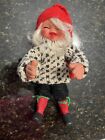 Norge Arne Hasle Christmas Elf Gnome Latex Doll Norway 11” Hat And Knit Sweater