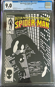 1985 Spectacular Spider-Man 101 CGC 9.0 Early Black Costume Symbiote Cover