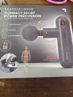 New - Sharper Image PP01 Compact Sport Power Percussion Massager w/ Attachments