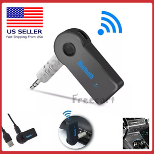 Wireless Bluetooth Receiver 3.5mm AUX Audio Stereo Music Home Car Adapter TO