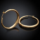 Women Fashion Gold/Rose Gold Hoop Earrings Stud Engagement Party Jewelry Gift