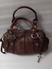 FOSSIL Fifty-Four Brown Leather Satchel Top Handle Bag Purse