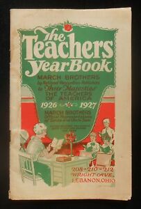 1926 The Teachers Year Book March Brothers 98 Pages Loads of Material Lebanon OH