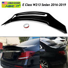 Gloss Black Rear Trunk Spoiler R Style Wing For Benz W213 E300 E63 AMG 2016-2019