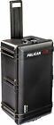 Black Pelican 1646 Air case No Foam. With wheels. New push button latches.