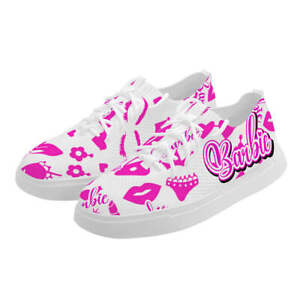 Barbie Icon White Low Tops Converse Style Shoes Gift for Her  Trendsetting Shoes