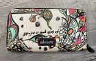 Sakroots Peace Wallet Geomtric Hearts Print For Women White