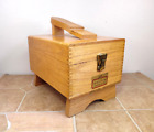 Vintage Griffin Shinemaster Shoe Shine Wooden Box Carrying Case Dovetailed