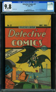 Detective Comics #27 CGC 9.8 1984 1st Batman! Oreo Reprint! WHITE P12 316 cm