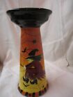 Vintage Gates Ware ceramic Candle Holder Halloween Witch by Laurie Gates