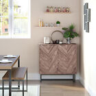 2-Door Storage Cabinet w/ Adjustable Shelf Sideboard Console Table for Kitchen